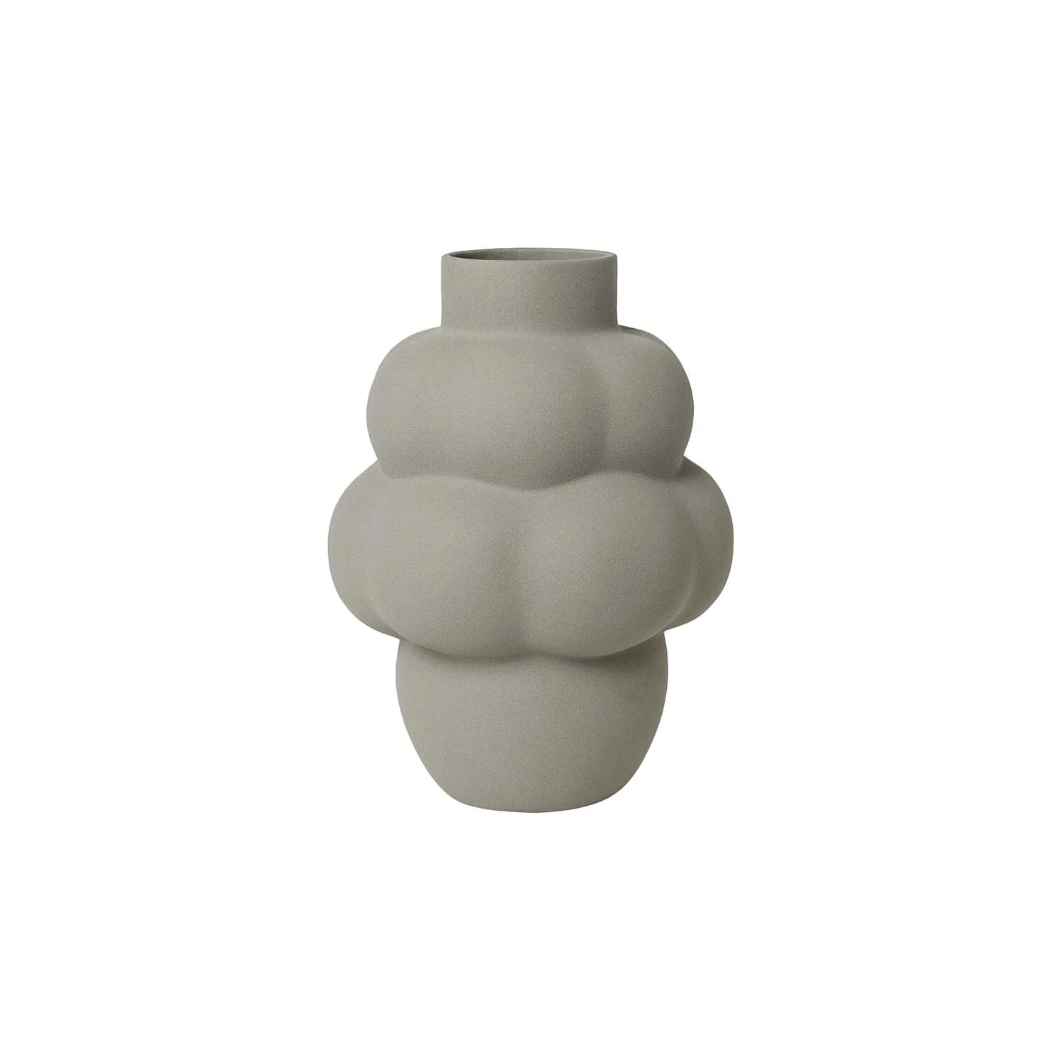Louise Roe  Balloon Vase #04 Petit, Sanded Grey - H18 cm