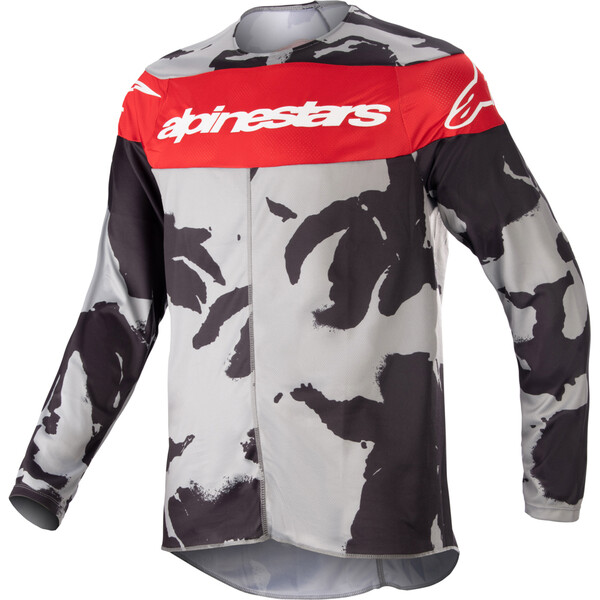 Alpinestars - Maillot enfant Youth Racer Tactical - 2023 Camouflage Gris / Rouge