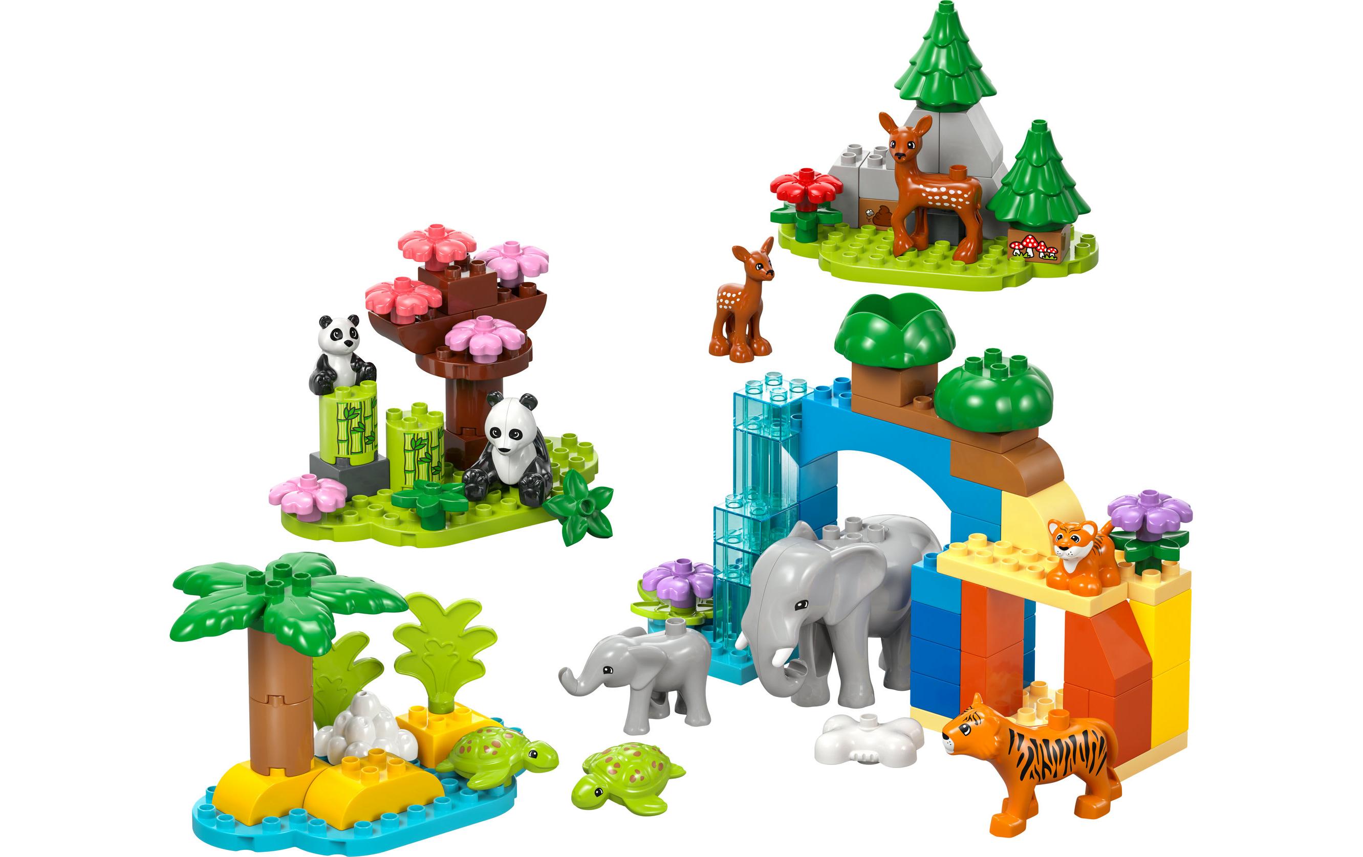 DUPLO® Wildtier-Familien 3-in-1-Set 10446Bauset mit Tierfiguren