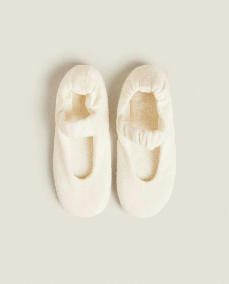 pantufas de cashmere