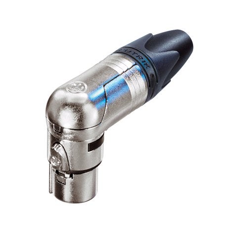 Neutrik NC3FRX 3p XLR female kabeldeel haaks, nikkelkleurig
