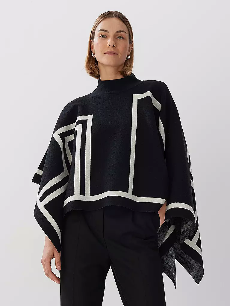SOMEDAY Poncho - Cape BENUKI schwarz