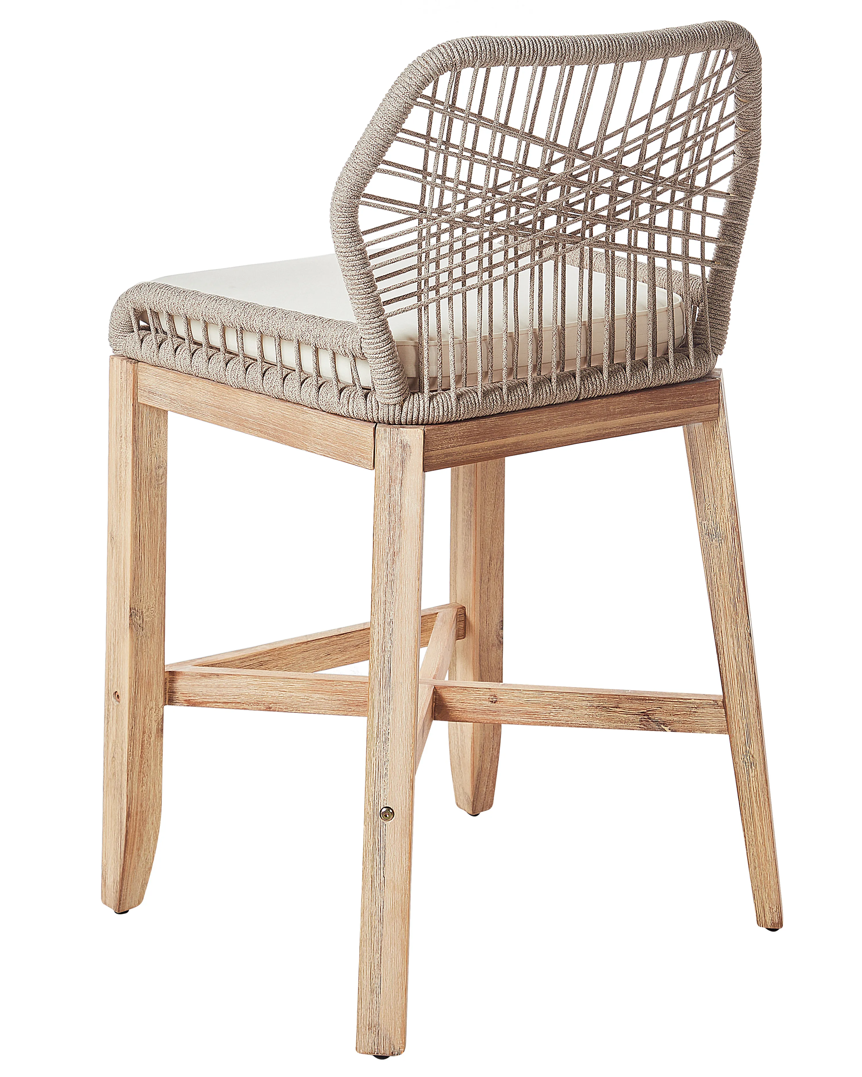 Set van 2 tuinbarkrukken TALAMONE Acaciahout Beige