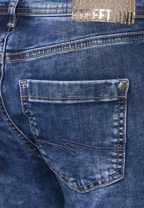 Casual Fit Jeans - authentic blue destroy