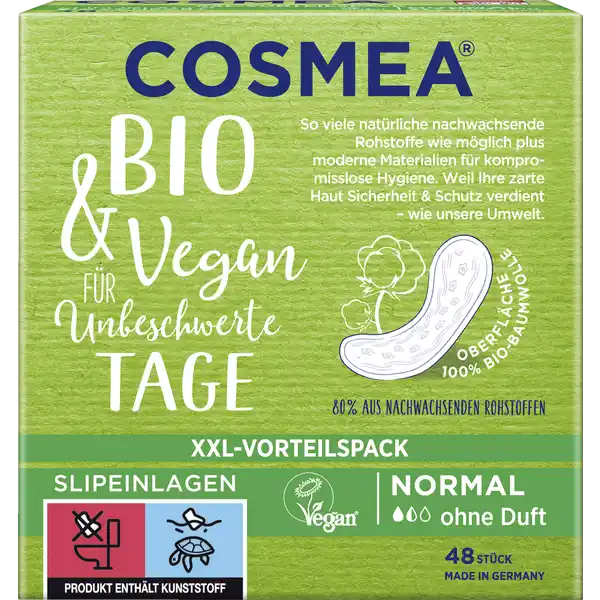 Bio Comfort Slipeinlagen XXL- Vorteilspack ohne Duft, Normal