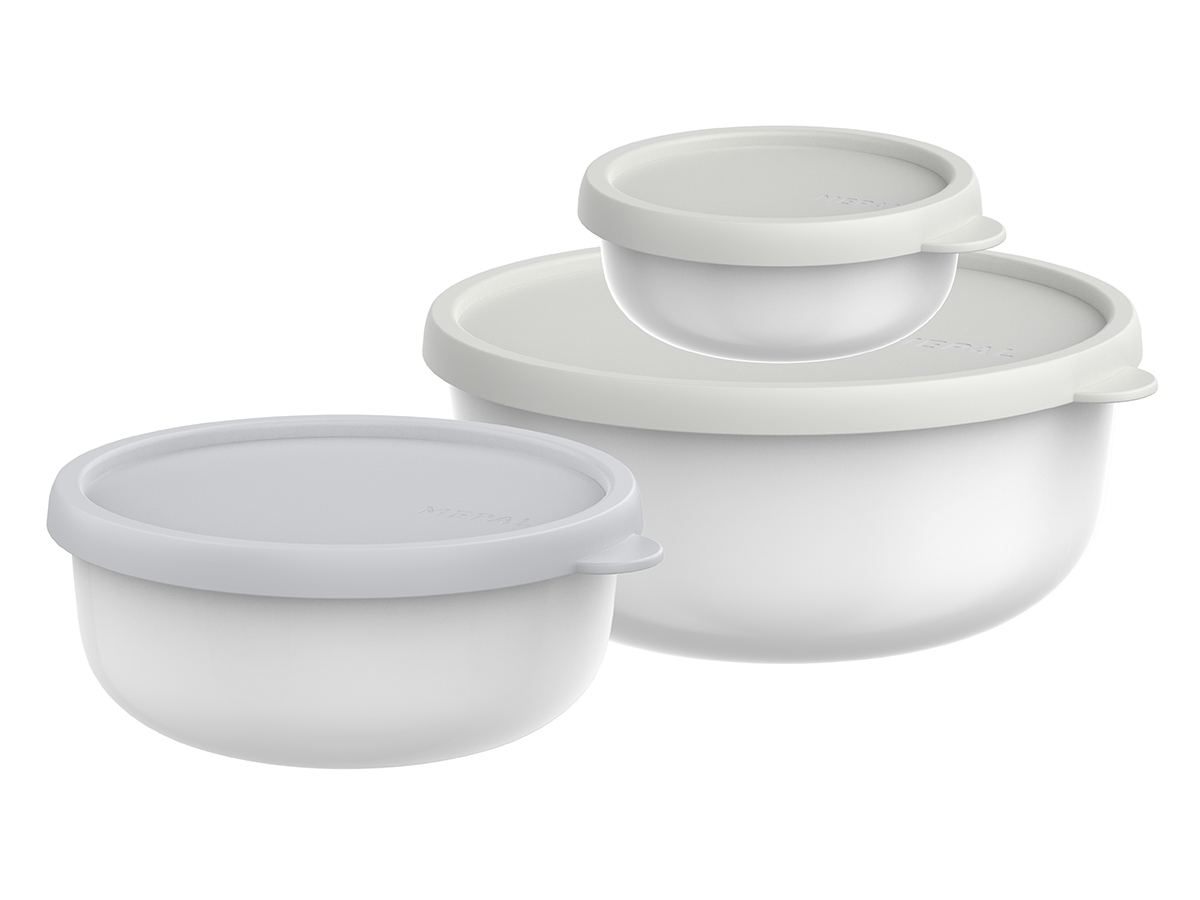 Mepal Lumina 2.5 liter set van 3 bewaardozen - White