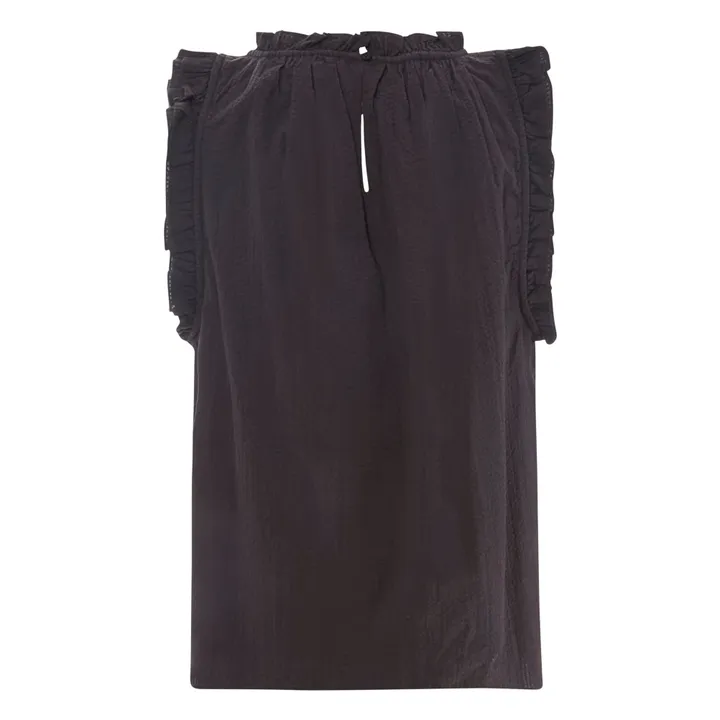 BELLEPIECE Top Inez Rayures Dobby | Gris foncé