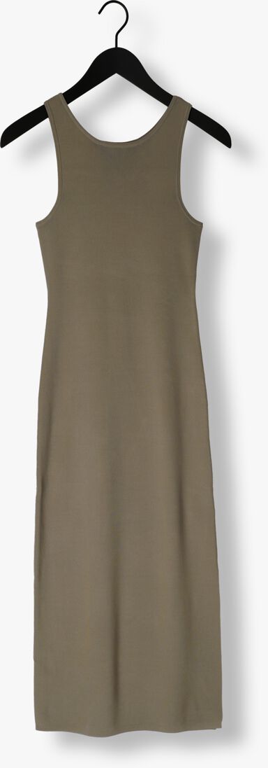 GESTUZ groene gestuz midi jurk briellegz sl rib dress