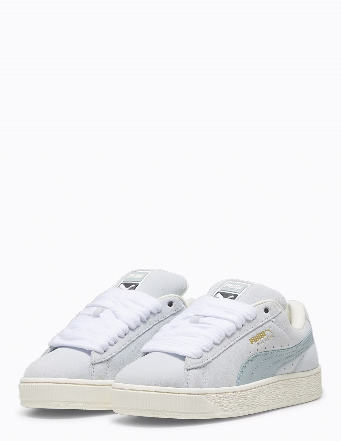 puma Sneakers Femme Suede XL Blanc/Bleu Daim