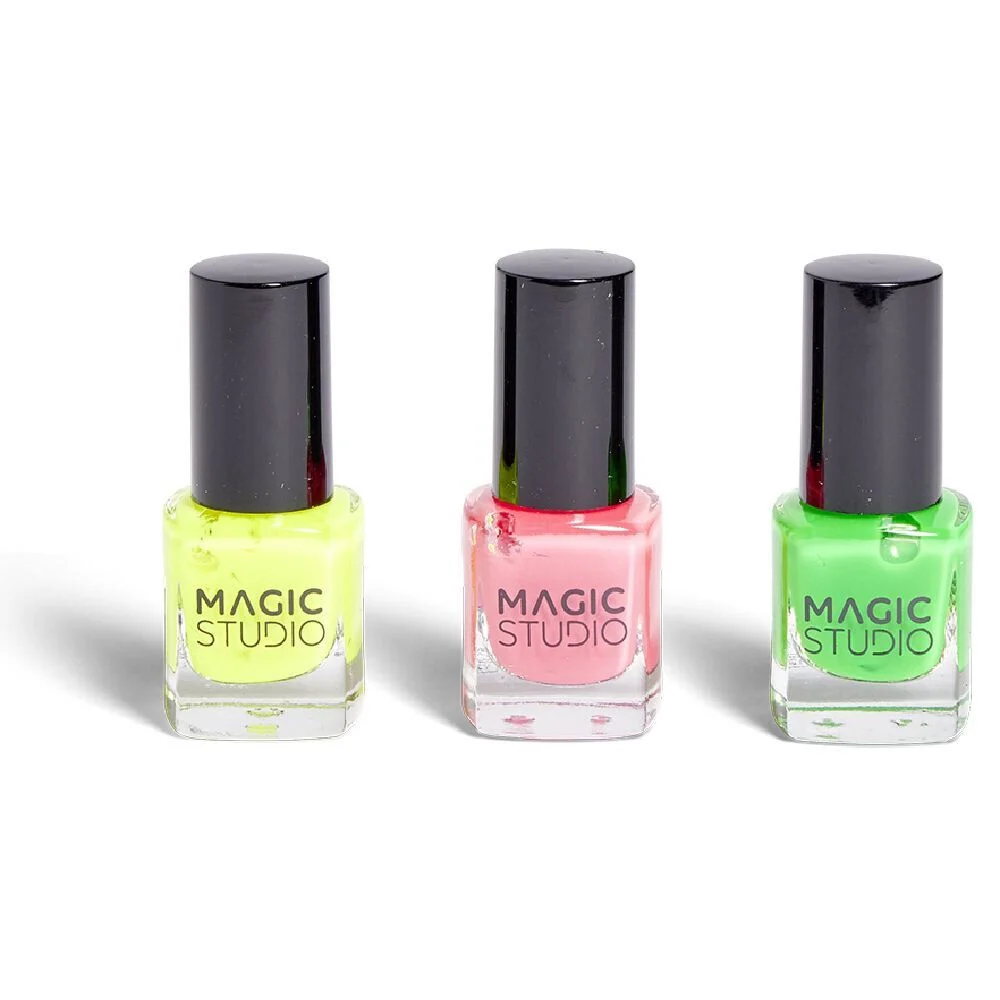 Lot de 3 vernis flash néon Magic Studio