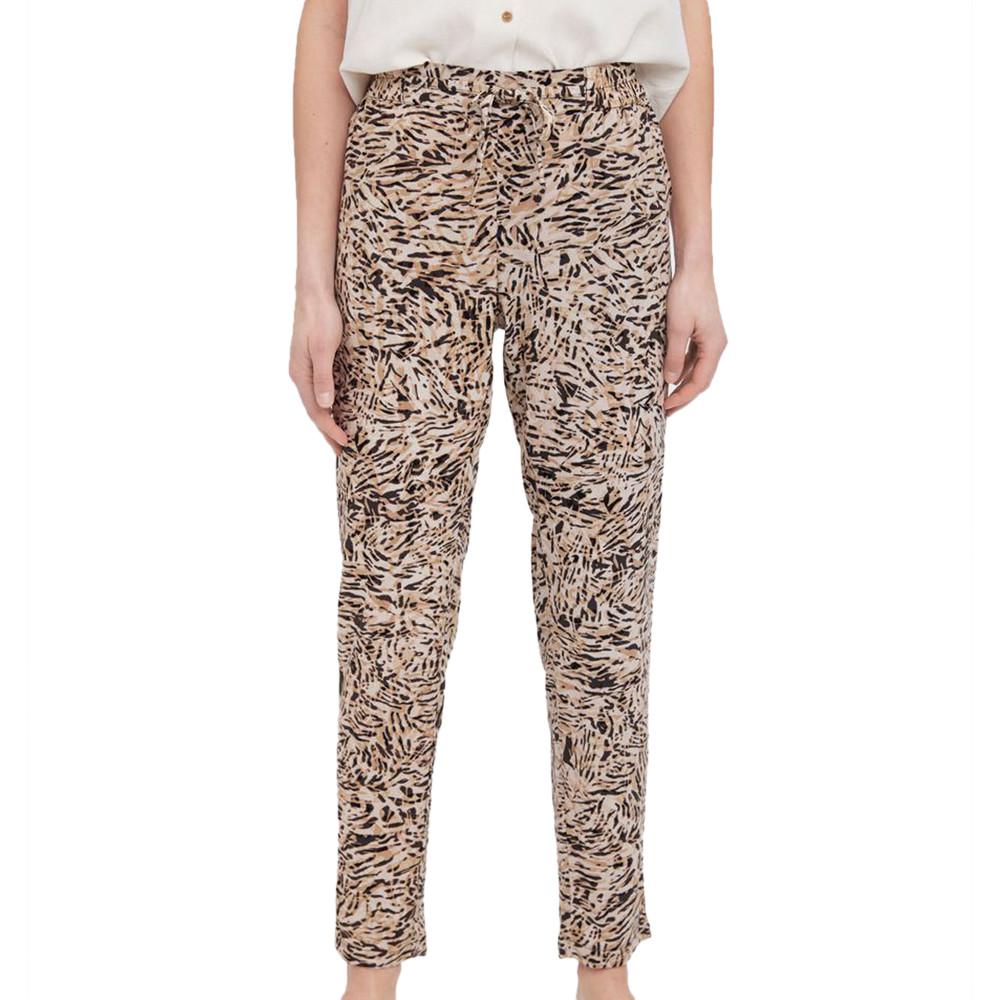 Vero Moda Pantalon Beige Imprimé Femme Vero Moda Easy