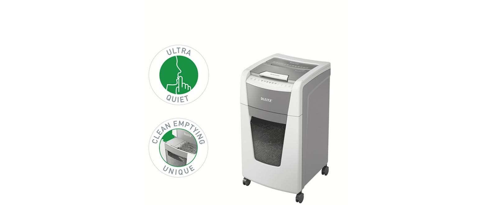 Aktenvernichter IQ Autofeed Office, P-4, 300 Blatt<br>Automatischer Dokumentenvernichter (auto) mit Partikelschnitt für sichere Vernichtung vertraulicher Unterlagen