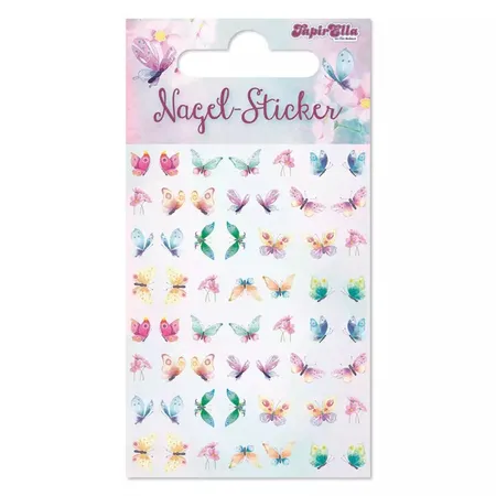 Lutz Mauder TapirElla Ohr- und Nagel Sticker, Schmetterlinge