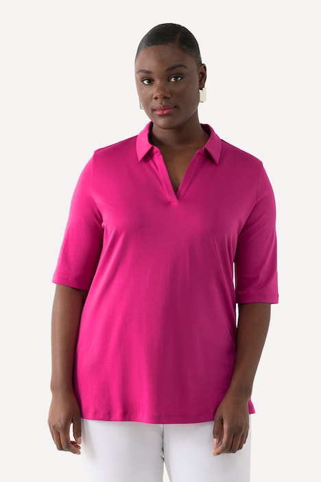 Poloshirt, A-Linie, Polokragen, Halbarm
