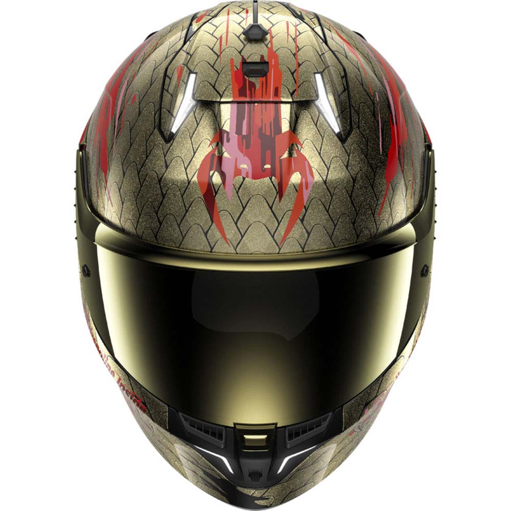 Shark - Casque Skwal i3 Venum Or / Rouge / Noir / Brillant