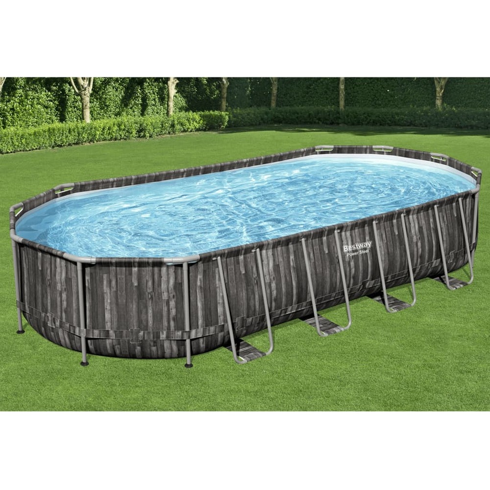 Ensemble de piscine ovale 7,32x3,66x1,22 m