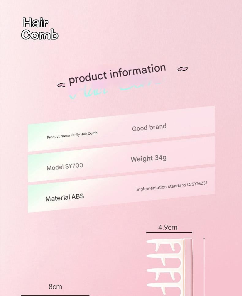 Worthbuy - Volumizing Hair Comb / Set