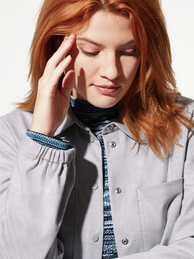 Hautschmeichler Flanell-Bluse