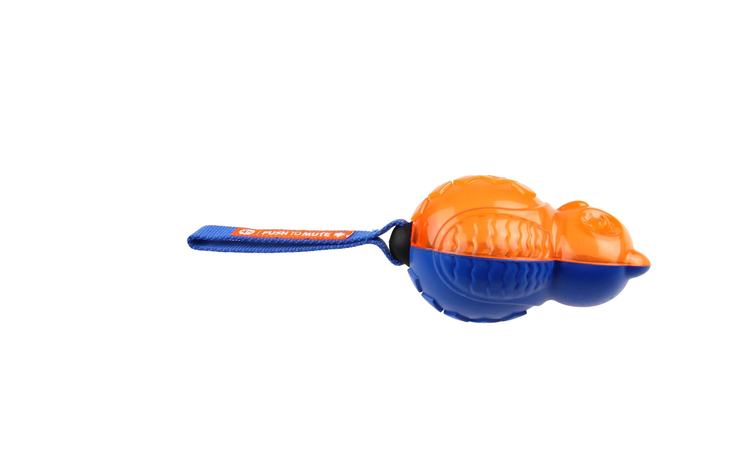 GiGwi Tier-Beschäftigungsspielzeug »Push to mute, Ball, Blau/Orange« Kunststoff