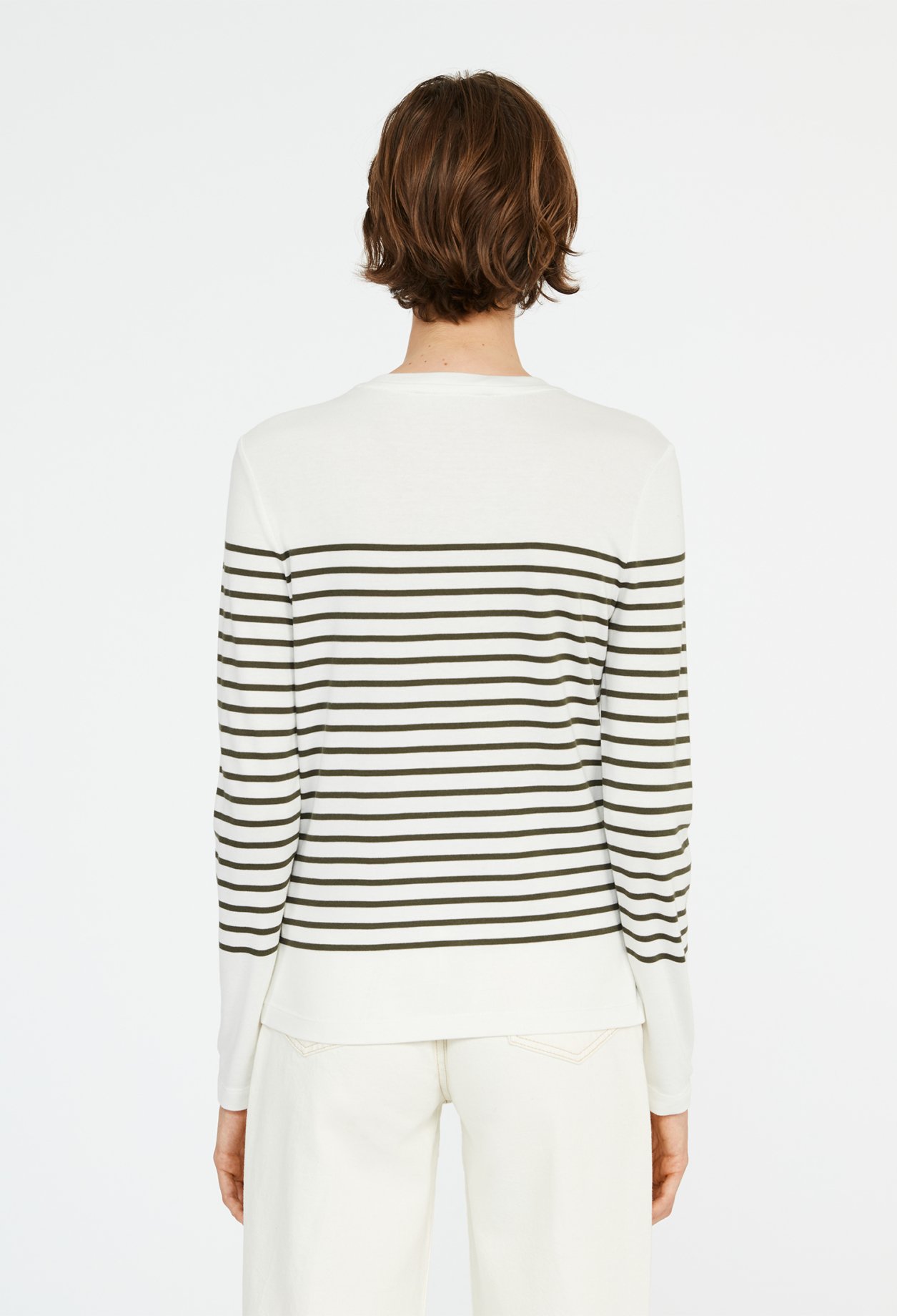 T-shirt marini&egrave;re &agrave; bouton