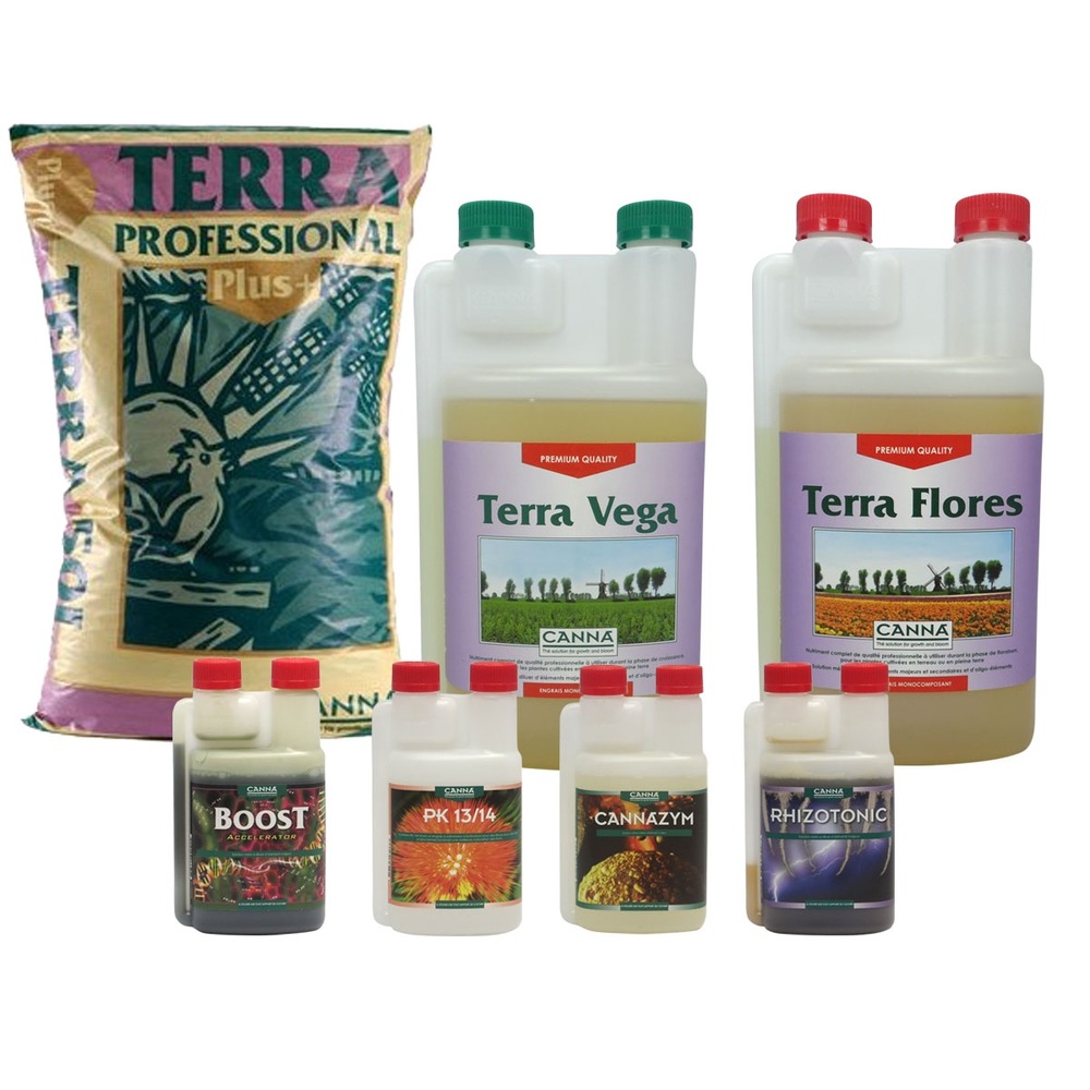 Pack terra professional plus 50 litres + engrais et boosters