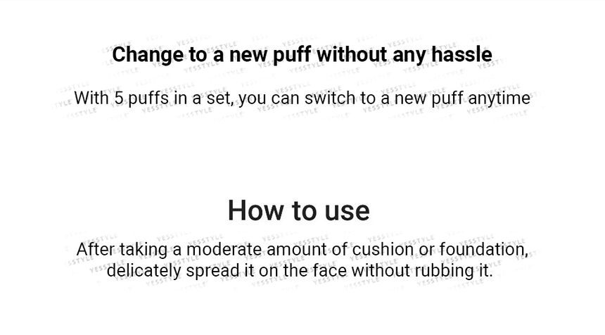 heimish - Artless Rubycell Puff 5 stuks