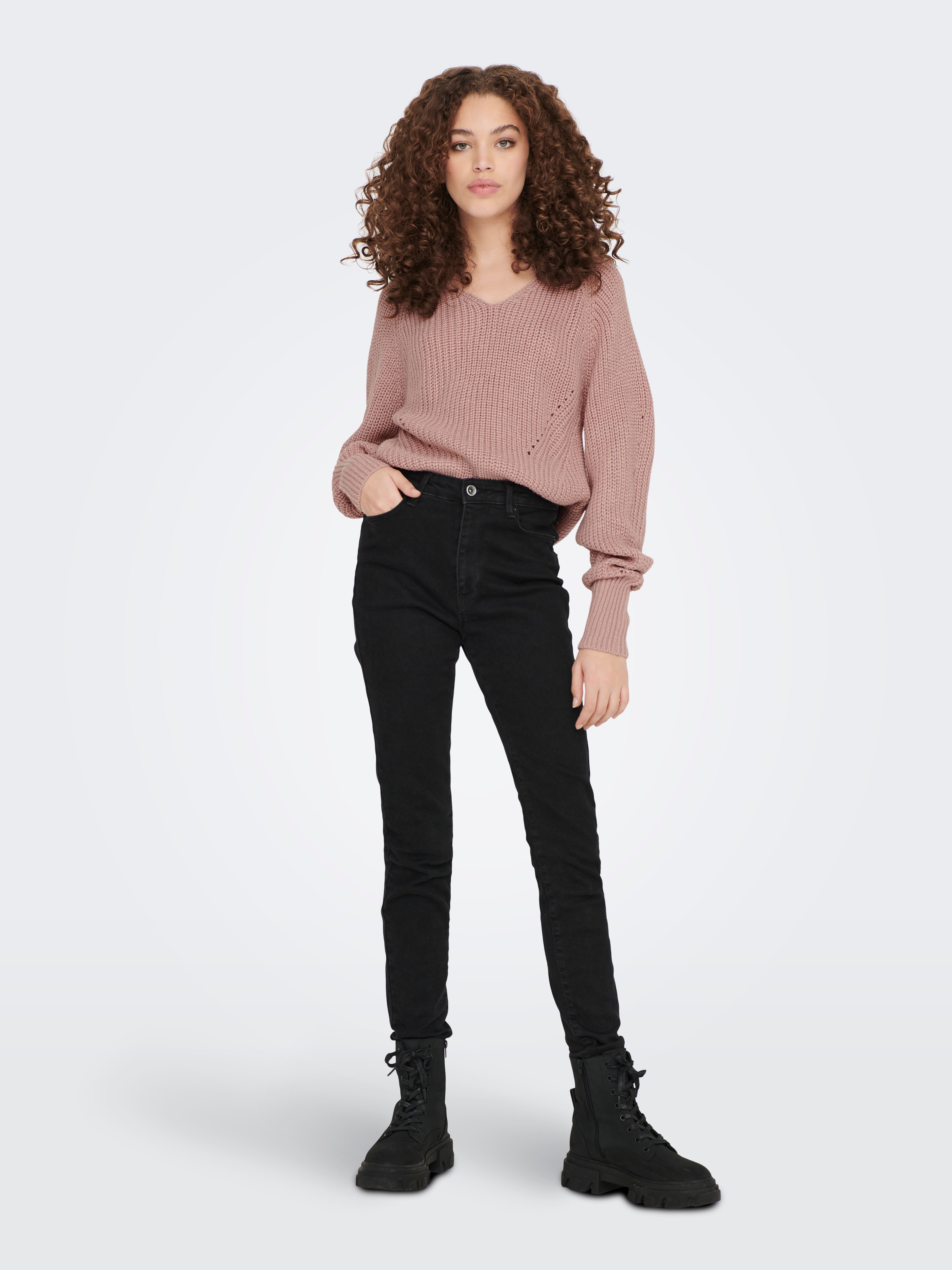 JDYJUSTY Strickpullover Woodrose