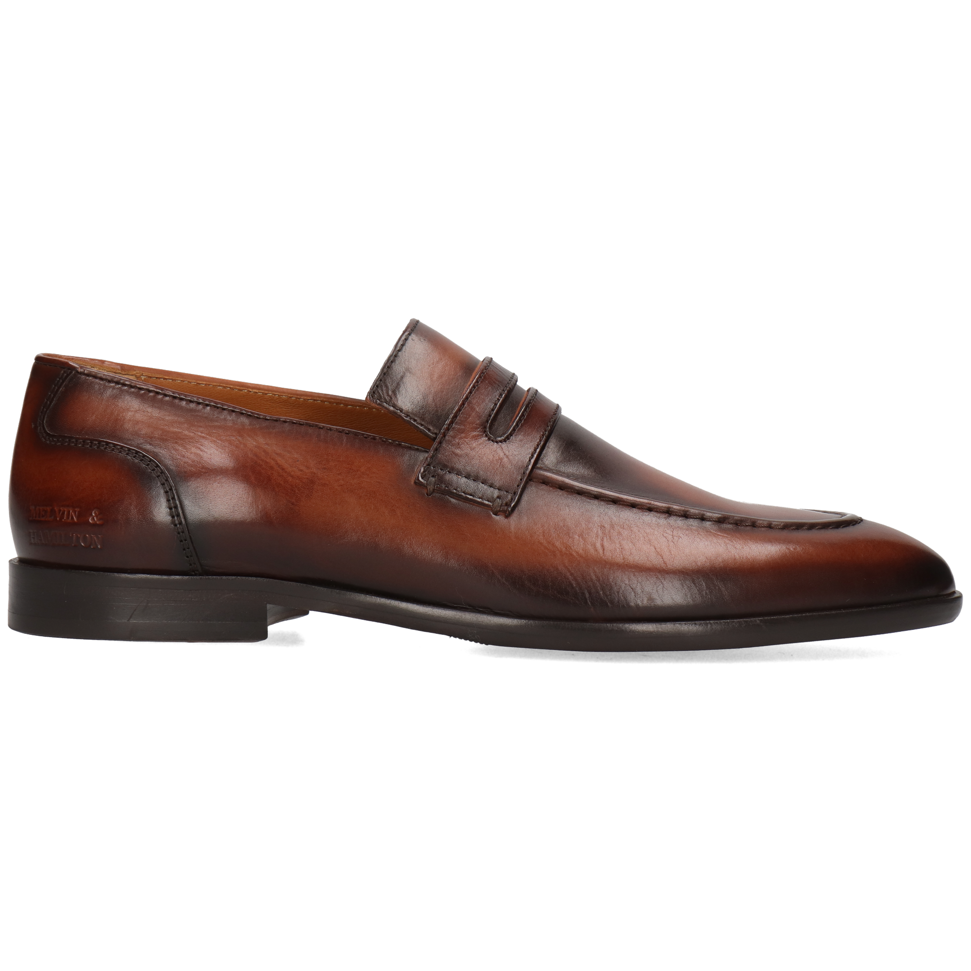 SANTO 4 - Mocassins en cuir | Marron