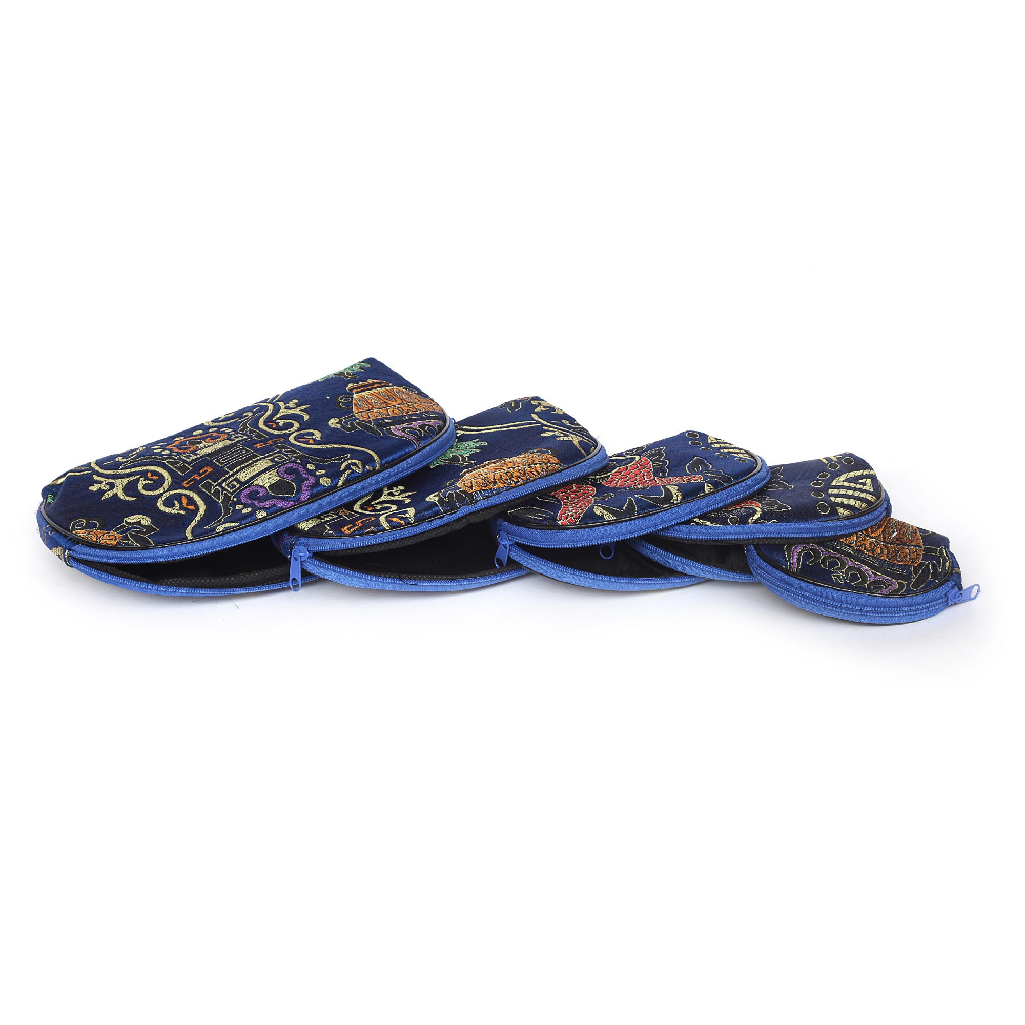 Etui 5er Set, blau, multicolor, T 3 cm, B 21 cm, H 14 cm günstig bestellen