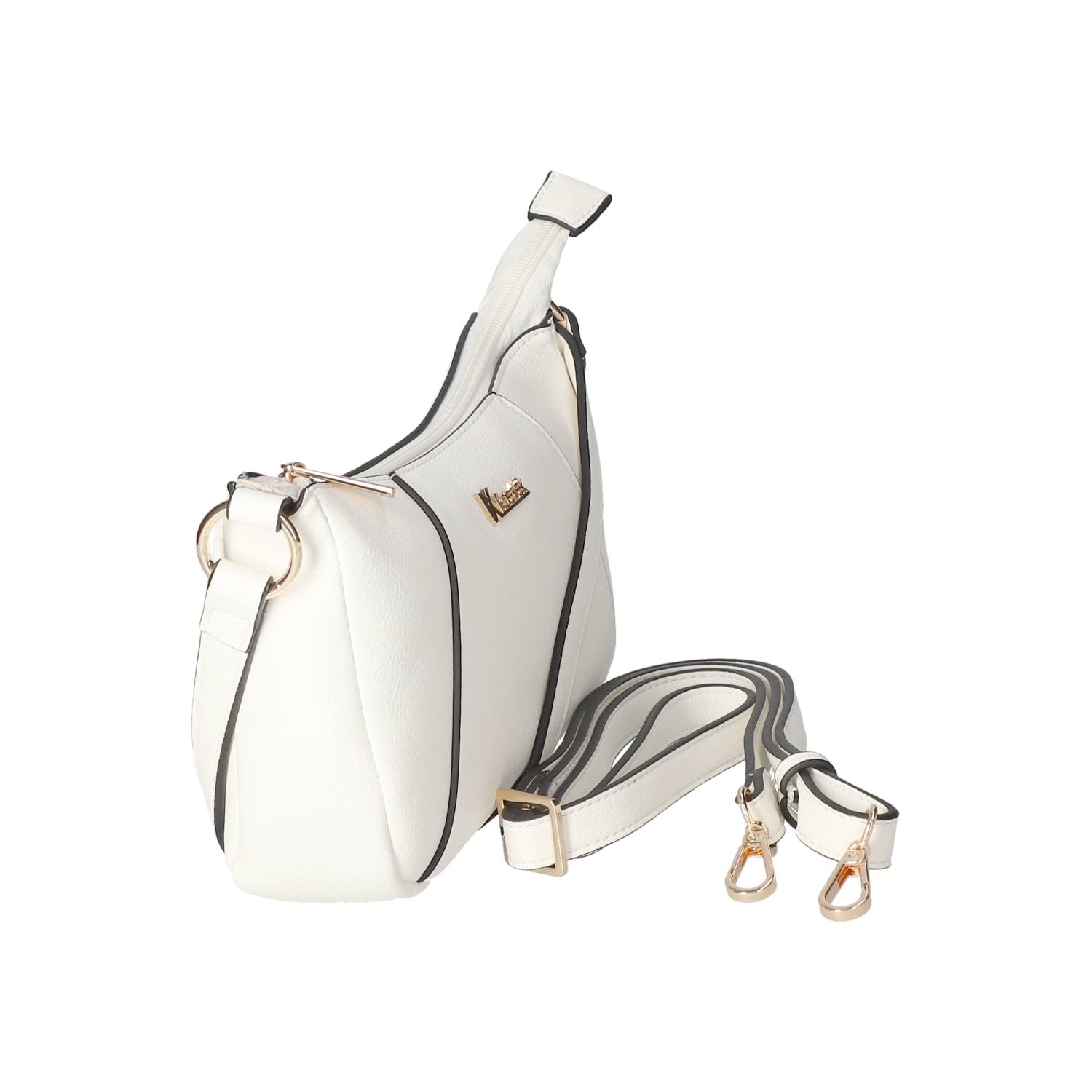 Kaerlek Schultertasche - weiß