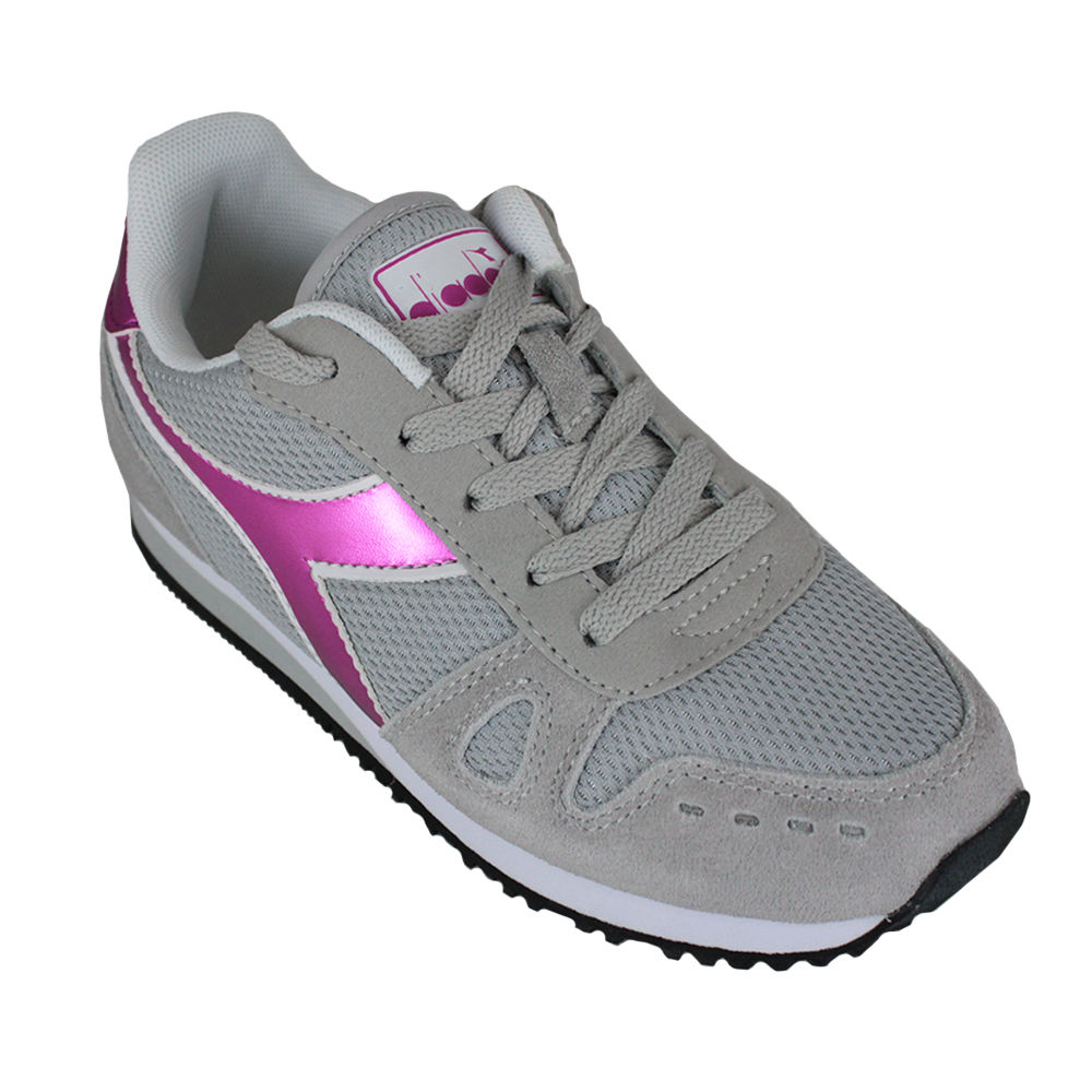 Zapatillas Diadora Simple Run Gs Girl 101.175776 01 75042 Cinza Alaska