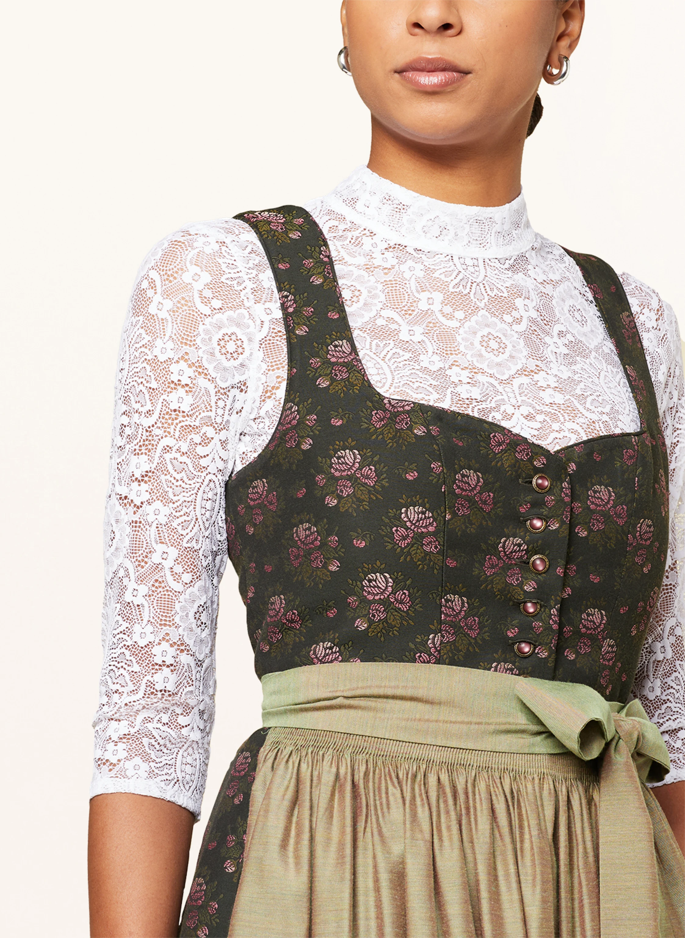 Hammerschmid Dirndlbluse BABSI aus Spitze mit 3/4-Arm