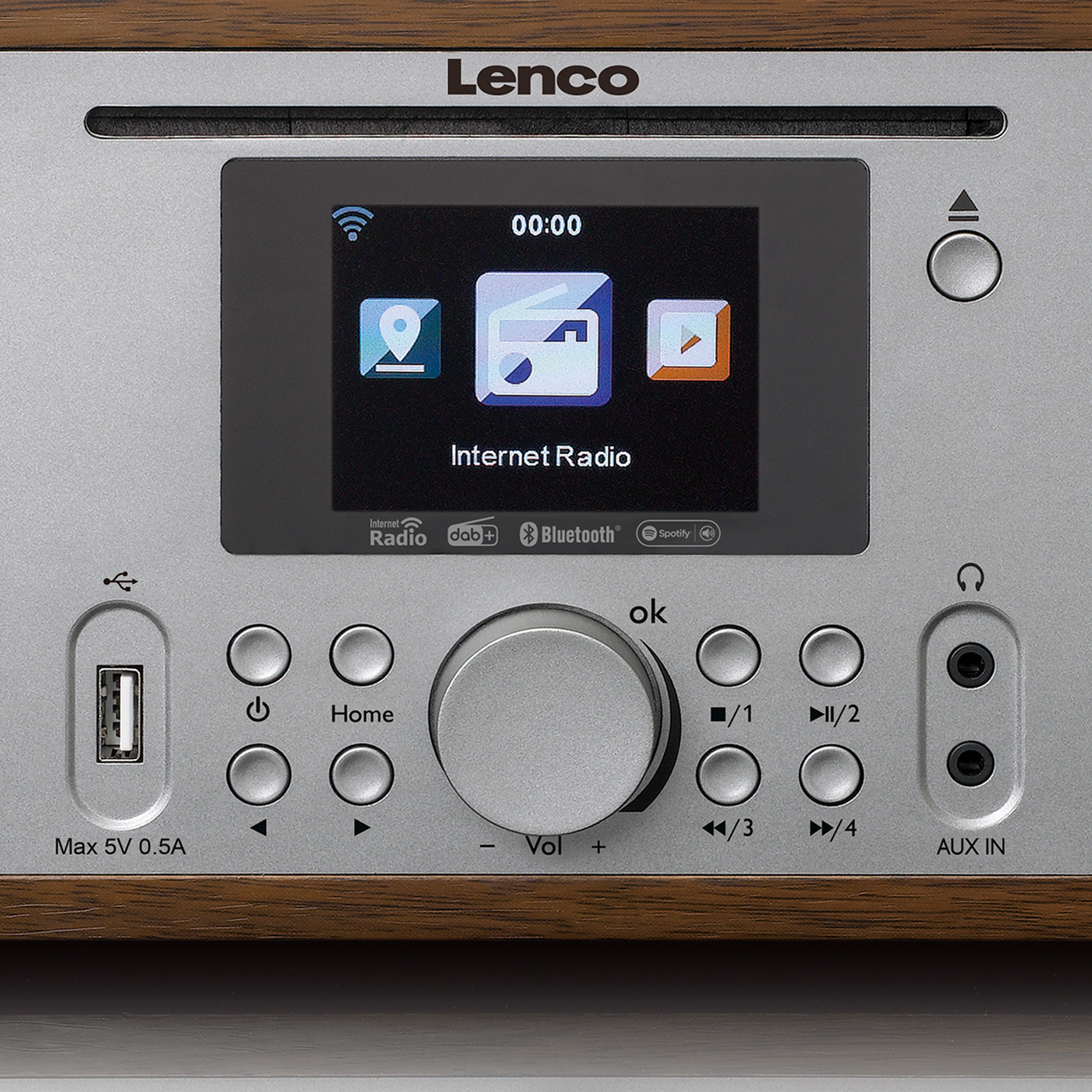 Lenco Internetradio DIR-270 mit DAB+, FM, Bluetooth und CD-Player