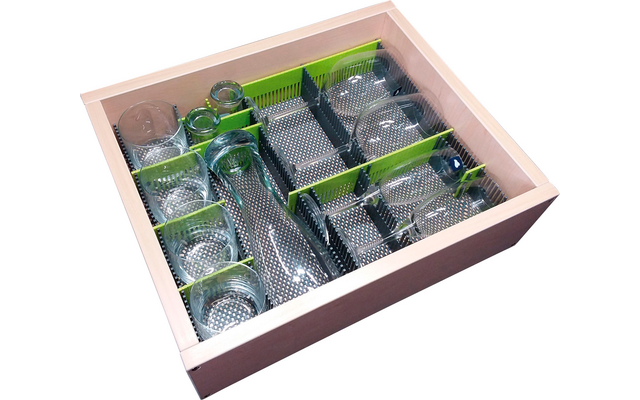 Purvario Pure Light Edition Stauleisten Set für Schubladen 8 Stück