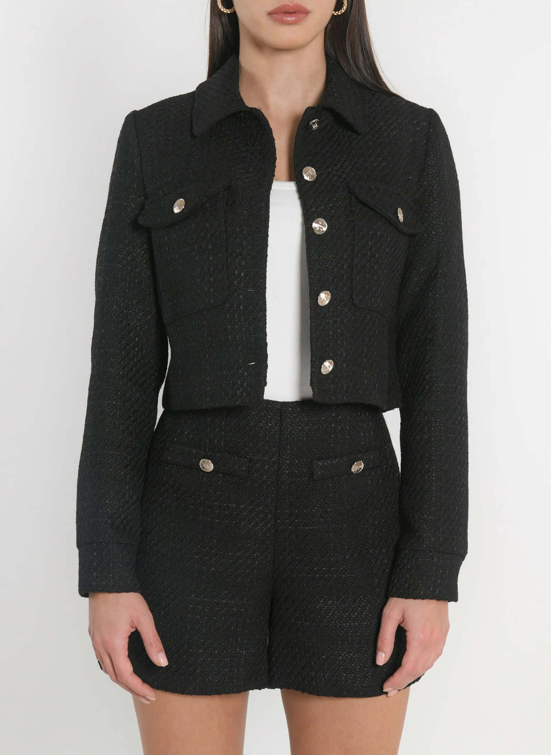 HALLY - Veste col classique | Noir