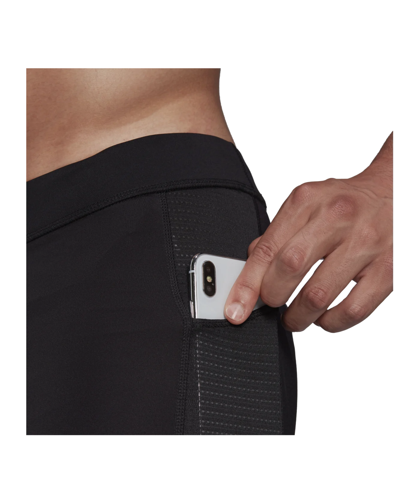 adidas OWN THE RUN Tight Running Schwarz Silber