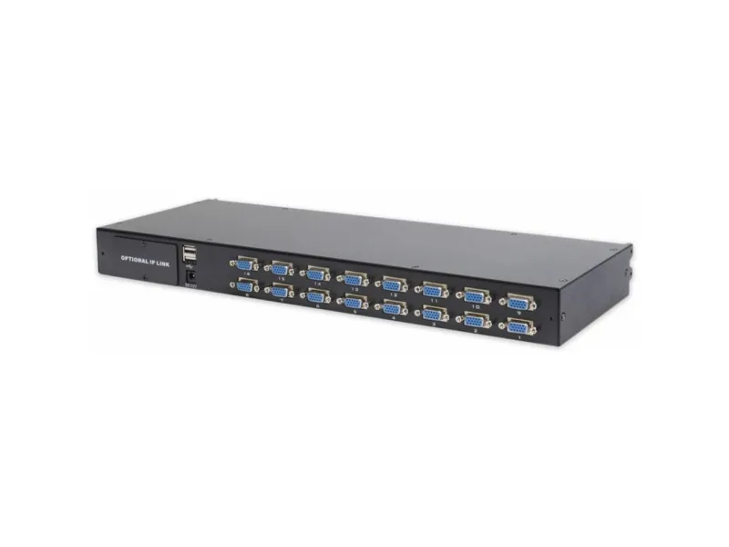 DIGITUS Professional DS-72214 - KVM switch - 16 x KVM port(s) - monterbar på stativ