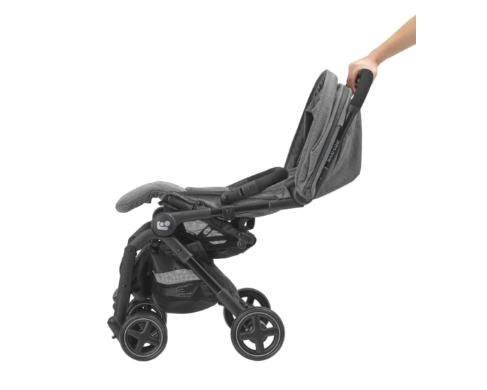 Lara² 0 - 4 Y   0 - 22 kg    Äußerst kompakt und federleicht |    Gepolsterter und atmungsaktiver Sitz |    Zwei Einkaufskörbe |    Kompatibel mit Baby-Autositzen  |