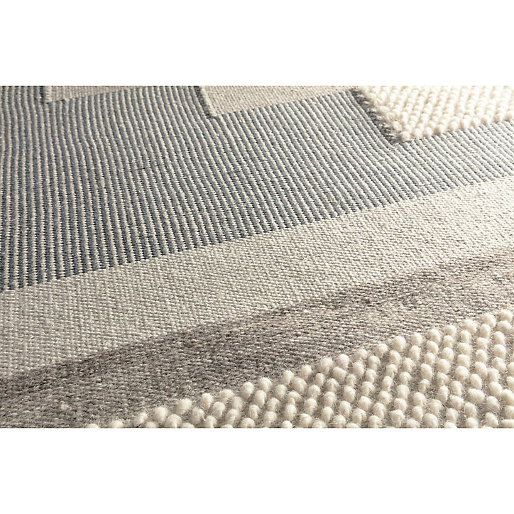 Tapis bi-fabric gris GoodHome L.230 x l.160 cm