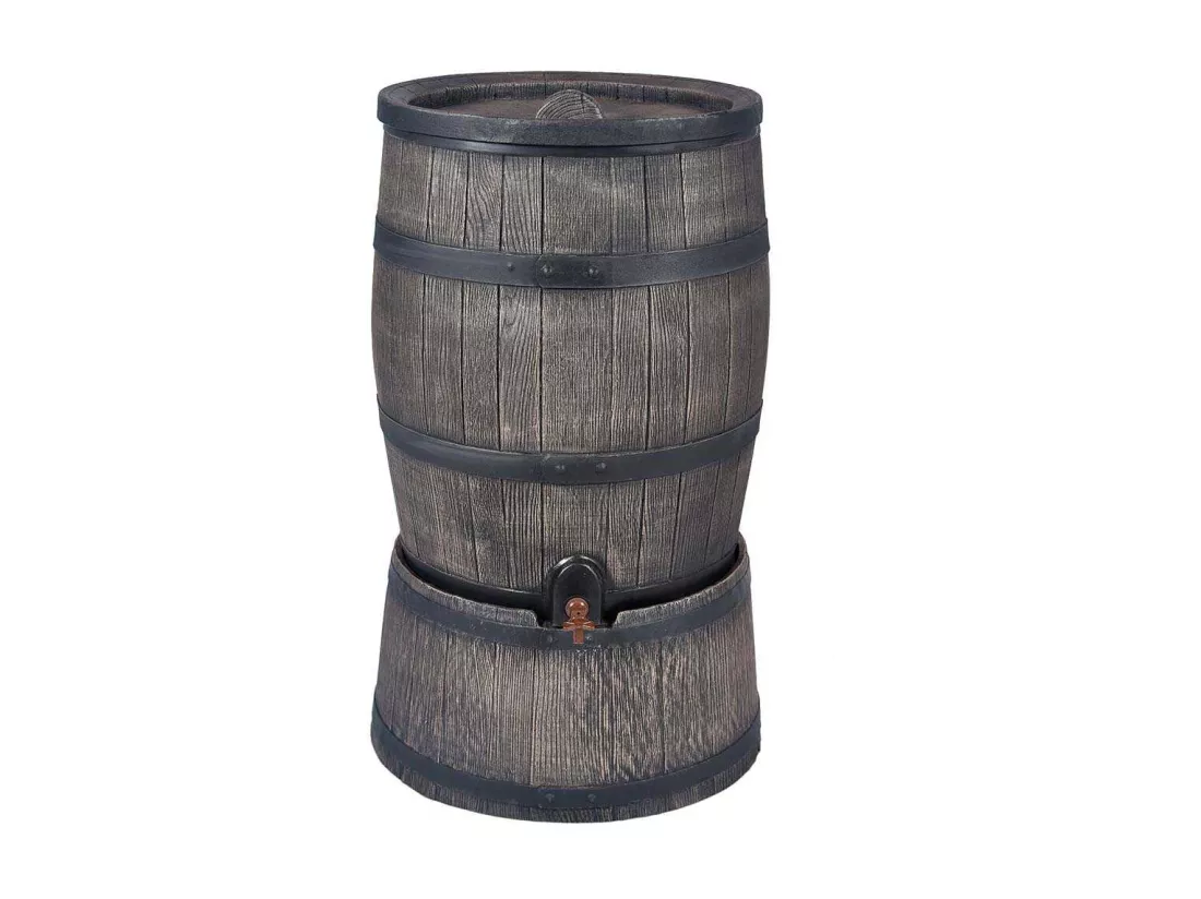 Récupérateur d'eau de pluie en polyéthylène avec support Barrel 120 litres
