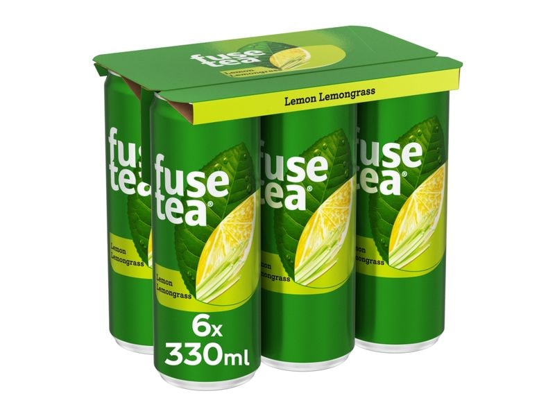 Fusetea Black Ice Tea Lemon 6 x 0.33 l Erfrischender Zitronen-Eistee