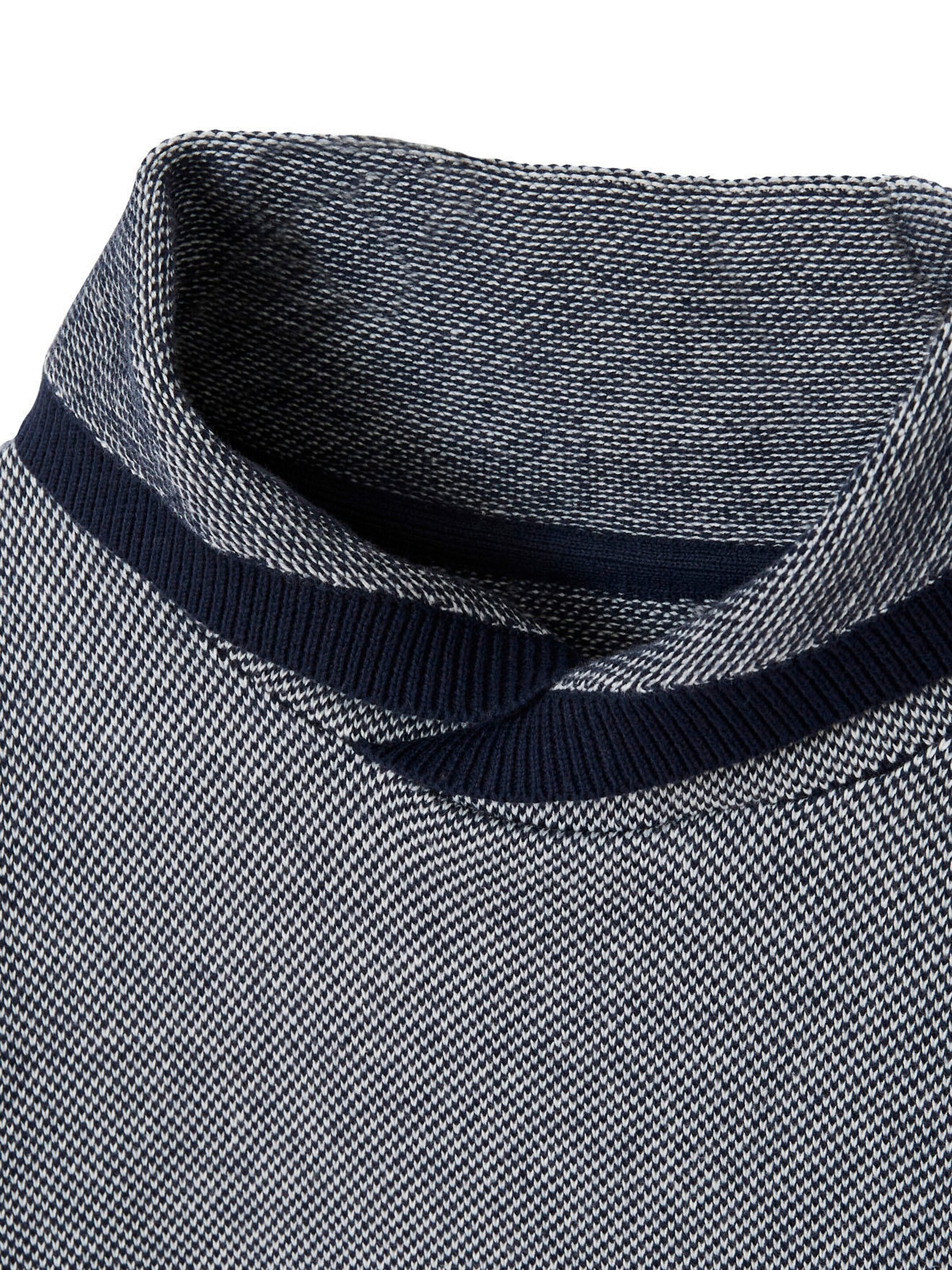 Vertbaudet Jungen Pullover mit Kragen nachtblau