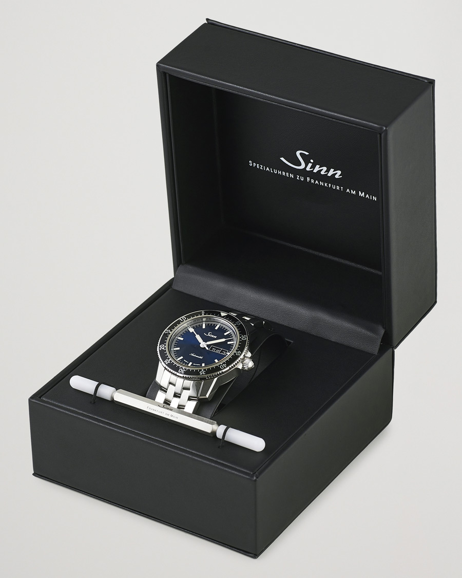 Sinn 104 I B Pilot Watch 41mm Steel Link Dark Blue