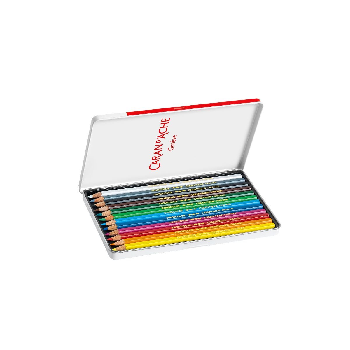 Caran D'Ache Assorted Colour Pencils Set of 12