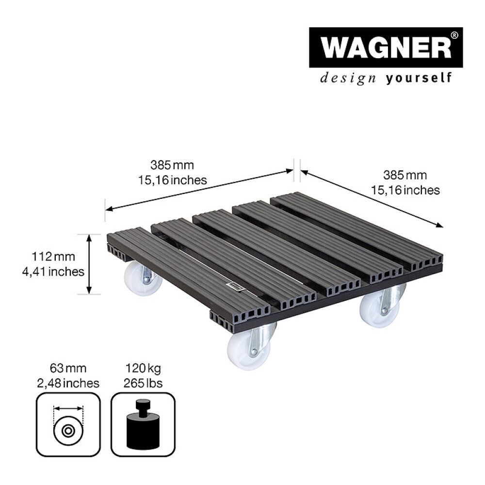 POTTETRALLE WAGNER WPC ANTRASITT 38CM
