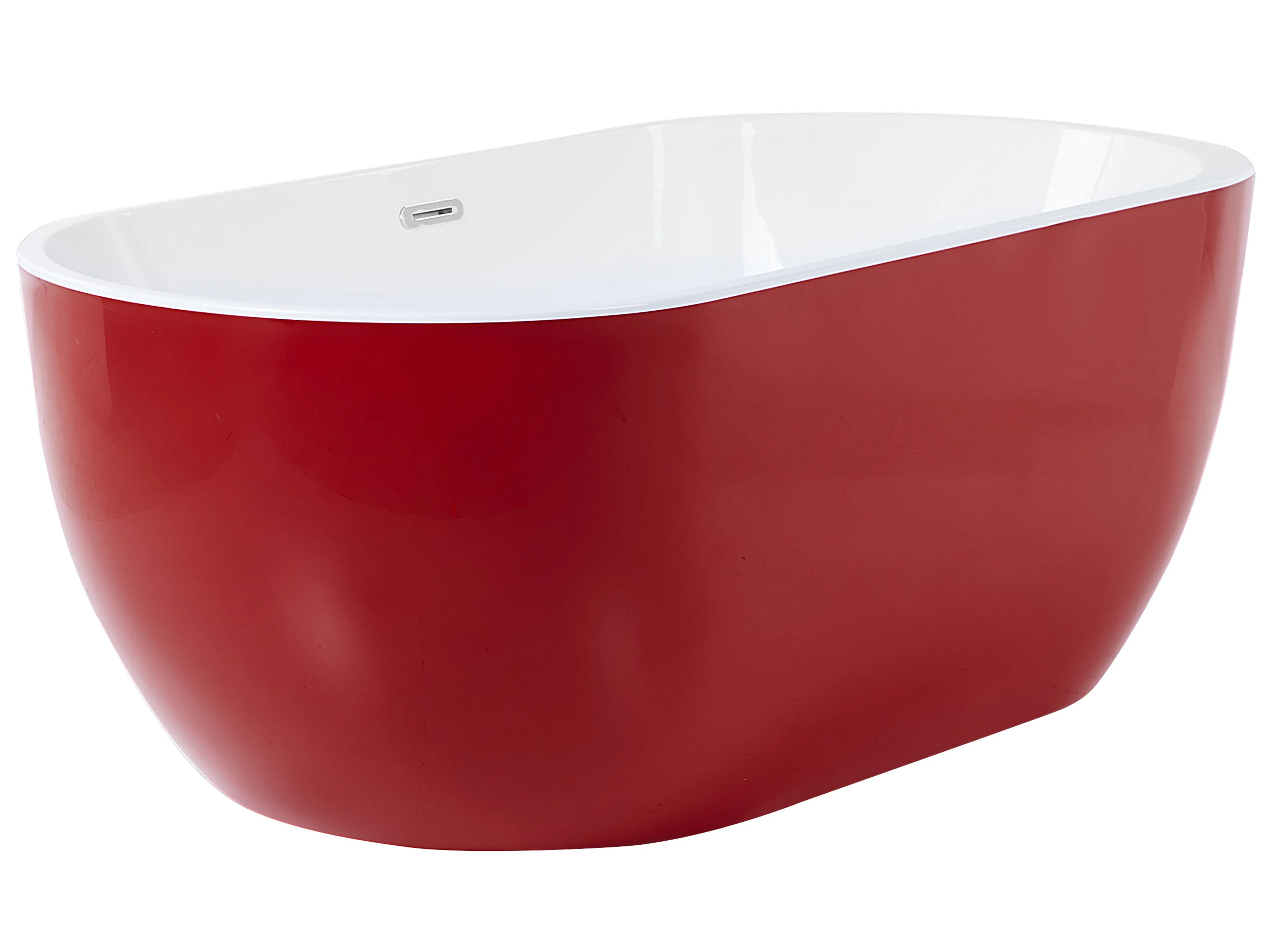 Vrijstaand bad NEVIS 160 x 75 cm Rood