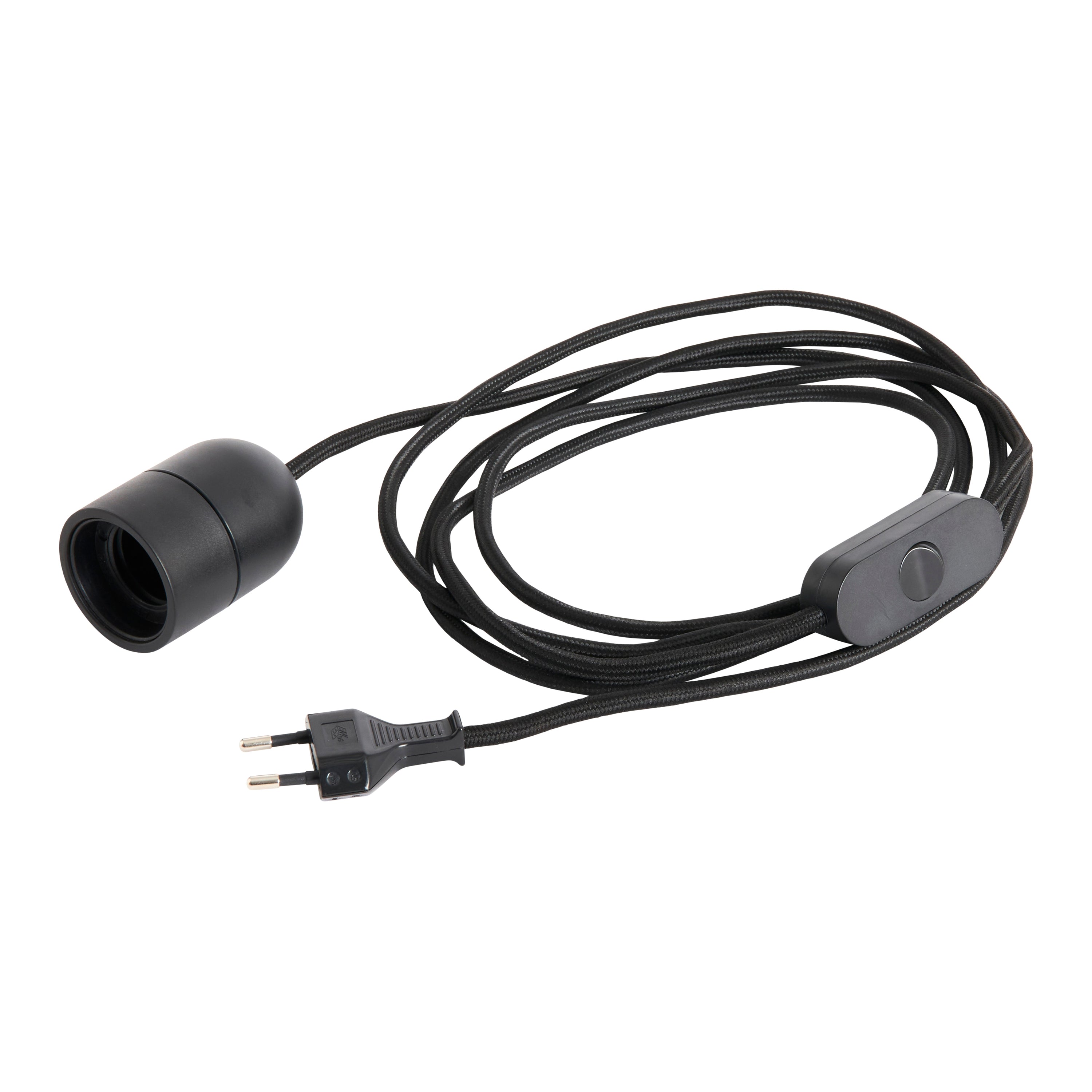 HAY Common Snoerpendel met Stekker - Soft Black