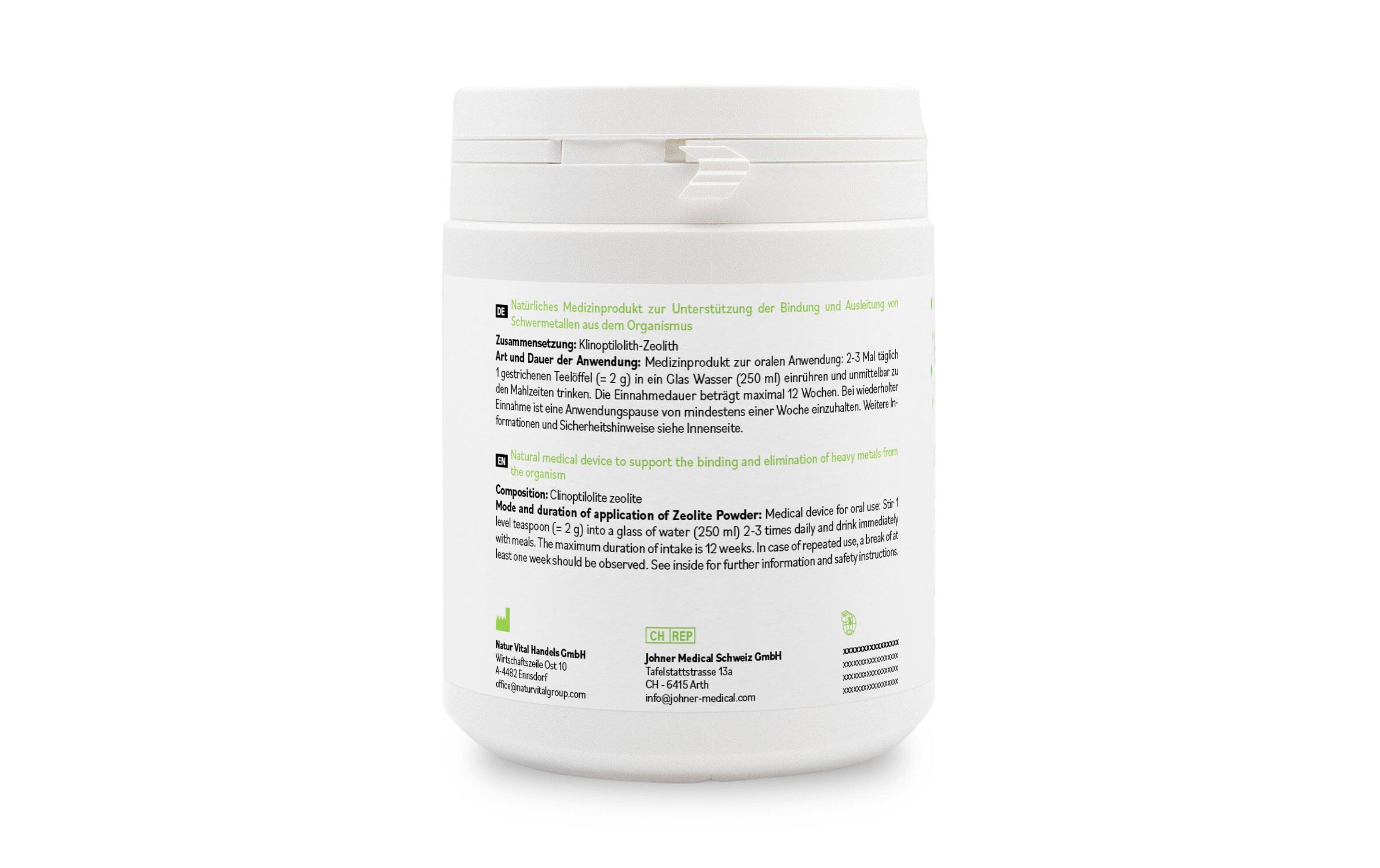 Vulkanmineralien Detox Pulver 400 gNatürliches Medizinprodukt