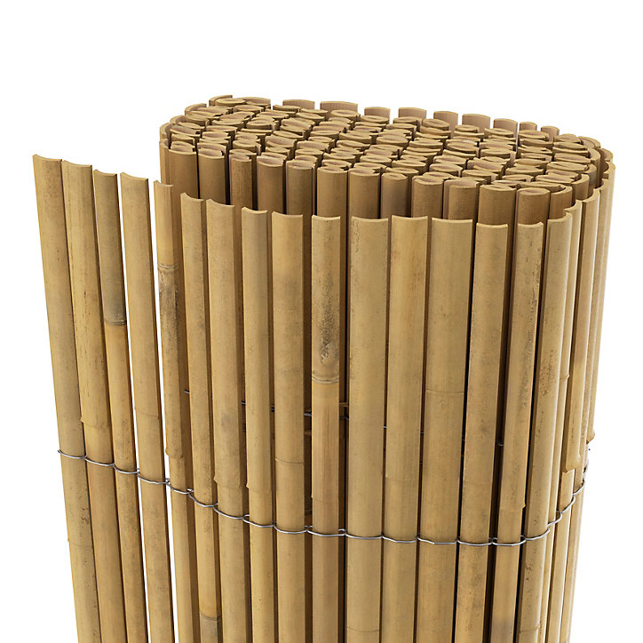 Canisse en bambou fendu couleur naturel L.3m x H.1 m