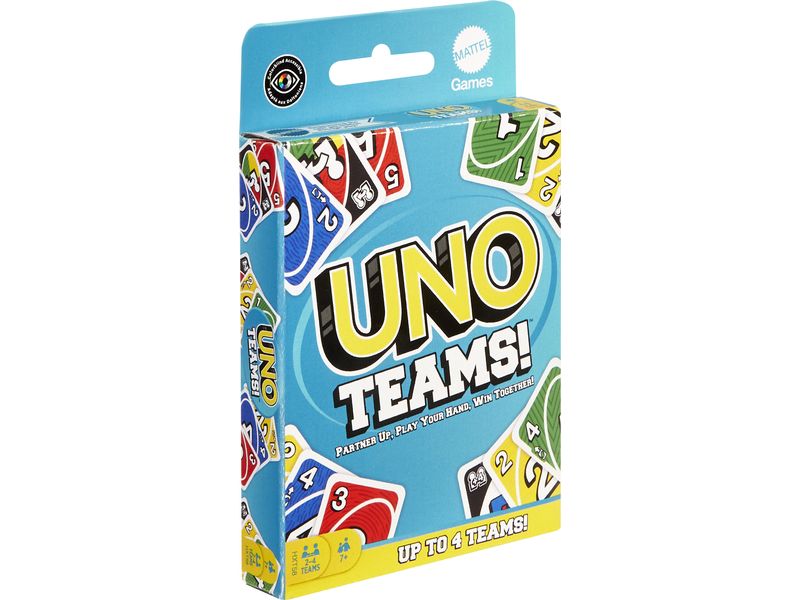 Mattel Spiele Kartenspiel UNO Teams Kartenspiel für Familienabende